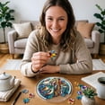 thumbnail image 3 of 7.4in Sun Catcher Puzzle – Portable Acrylic Puzzle Suncatcher for Travel, for Window Hanging D, 3 of 5