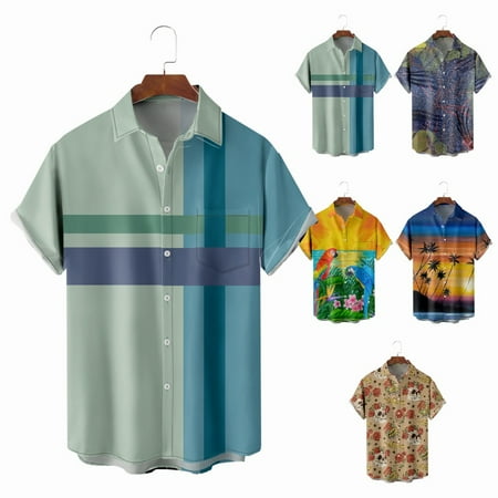

Family Matching Button Up Shirts Stylish Basic Tops Sizes Kids-Adult Unisex