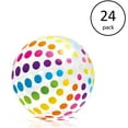 thumbnail image 2 of Intex Jumbo Inflatable Glossy Big Polka-Dot Colorful Giant Beach Ball 24 Pack, 2 of 6