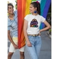 thumbnail image 2 of The Future Is Proud T-Shirt Women -Smartprints Designs, Female Small, 2 of 4