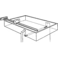 thumbnail image 2 of Richelieu T6722122234 22-3/4" Extension Euro Center Mount Drawer Slide - White, 2 of 2