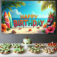 thumbnail image 6 of LUUFILx Happy Birthday Backdrop Banner for Kid's 1st Birthday Party Decorations Background Photography Props Celebration Supplies, 6 of 8