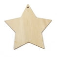 thumbnail image 4 of EHJRE 25Pcs 8cm Natural Wooden Star Shape Wood Pieces DIY Craft Woodwork Embellishment, 4 of 9