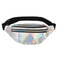 thumbnail image 2 of Riñonera láser de moda para mujer, bolso de pecho de PU para deportes al aire libre, bolso de hombro multifuncional, bolso de lentejuelas, 2 of 5