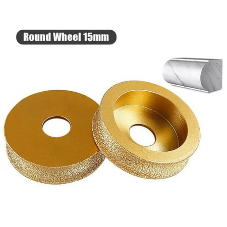 

3inch 75mm Round Dry Vacuum Brazed Diamond Grinding Wheel Demi-bullnose Edge