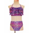 thumbnail image 3 of iiniim Kids Girls Two Pieces Bikini Swimsuit Halter Neck Swim Top with Briefs Bottoms Sets Purple 120, 3 of 7