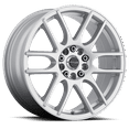 thumbnail image 2 of Raceline 141S-Mystique 16" Cast Aluminum Wheel, MYSTIQUE SILVER 16X7 5X100/5X114.3 +40mm, 2 of 4