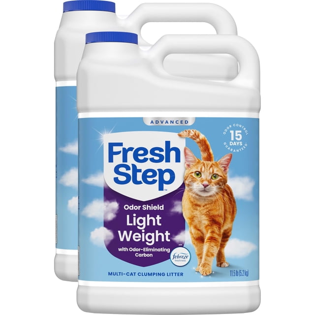 Arena para Gatos Fresh Step Odor Shield Ligera Paquete de 10.5 kg