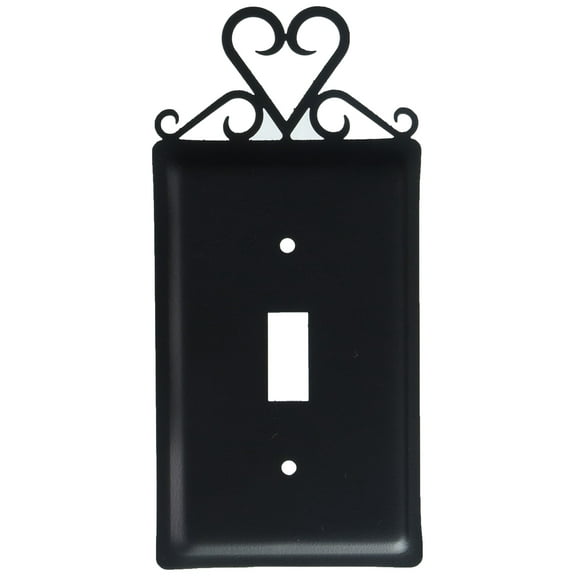 Village Wrought Iron Heart - Single Switch Cover
