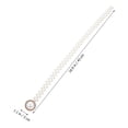 thumbnail image 2 of 2pcs Metal Pearl Decoration Curtain Tieback Simple Strapping Elastic Belts, 2 of 7