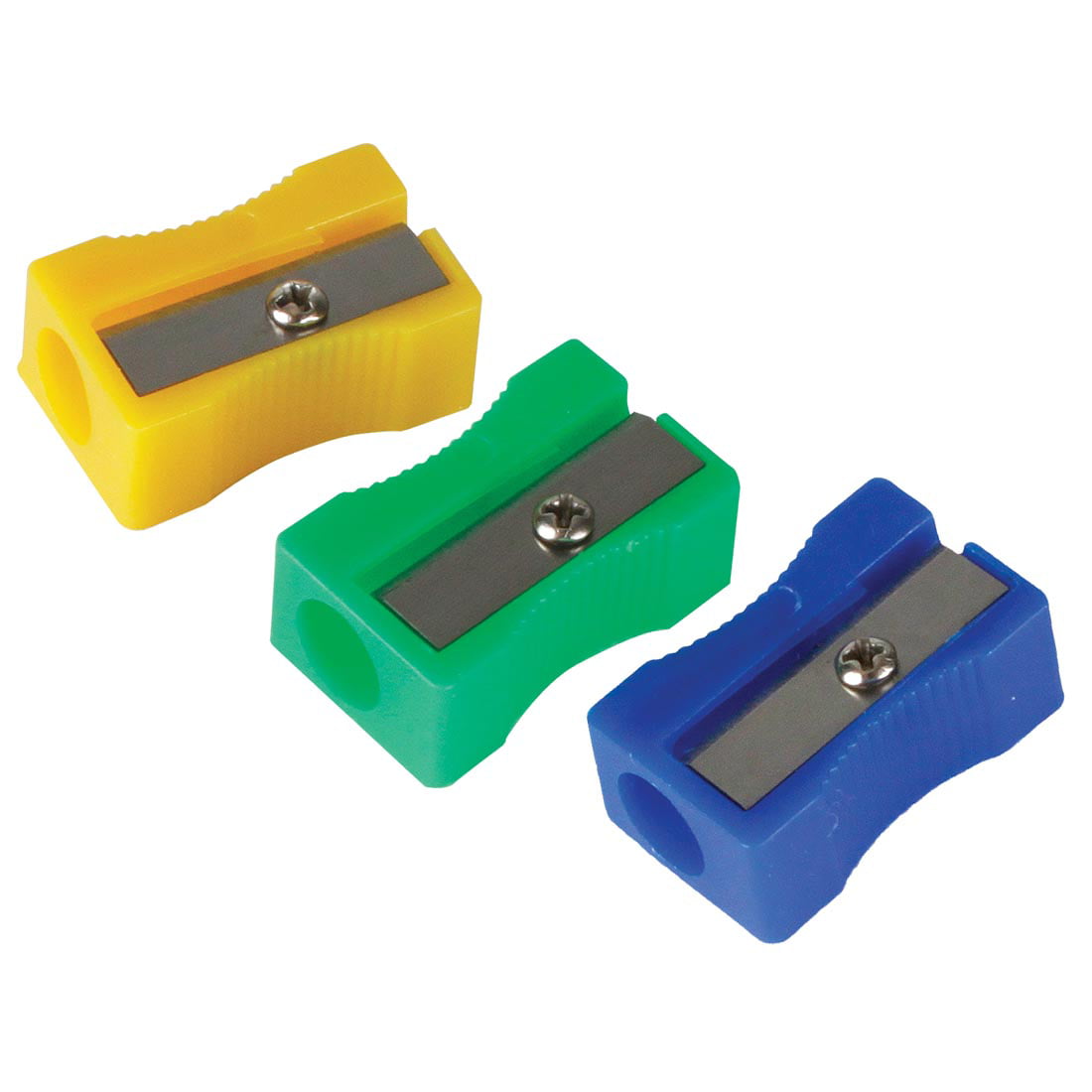 72pc Miniature Assorted Plastic School Pencil Sharpener Classroom Bulk Supplies 