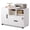 White, variant on GALAXHERO Lateral File Cabinet with Lock, Rolling Wood Cabinet for Home Office, Printer Stand with Shelf, Fit Legal/A4 Size, Black