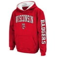 thumbnail image 2 of Youth Colosseum Red Wisconsin Badgers 2-Hit Team Pullover Hoodie, 2 of 4
