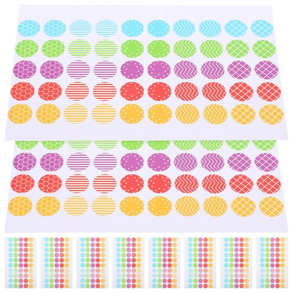 OATIPHO Hole Punch Reinforcement Labels with Stable Adhesion for Paper and Binder Decor