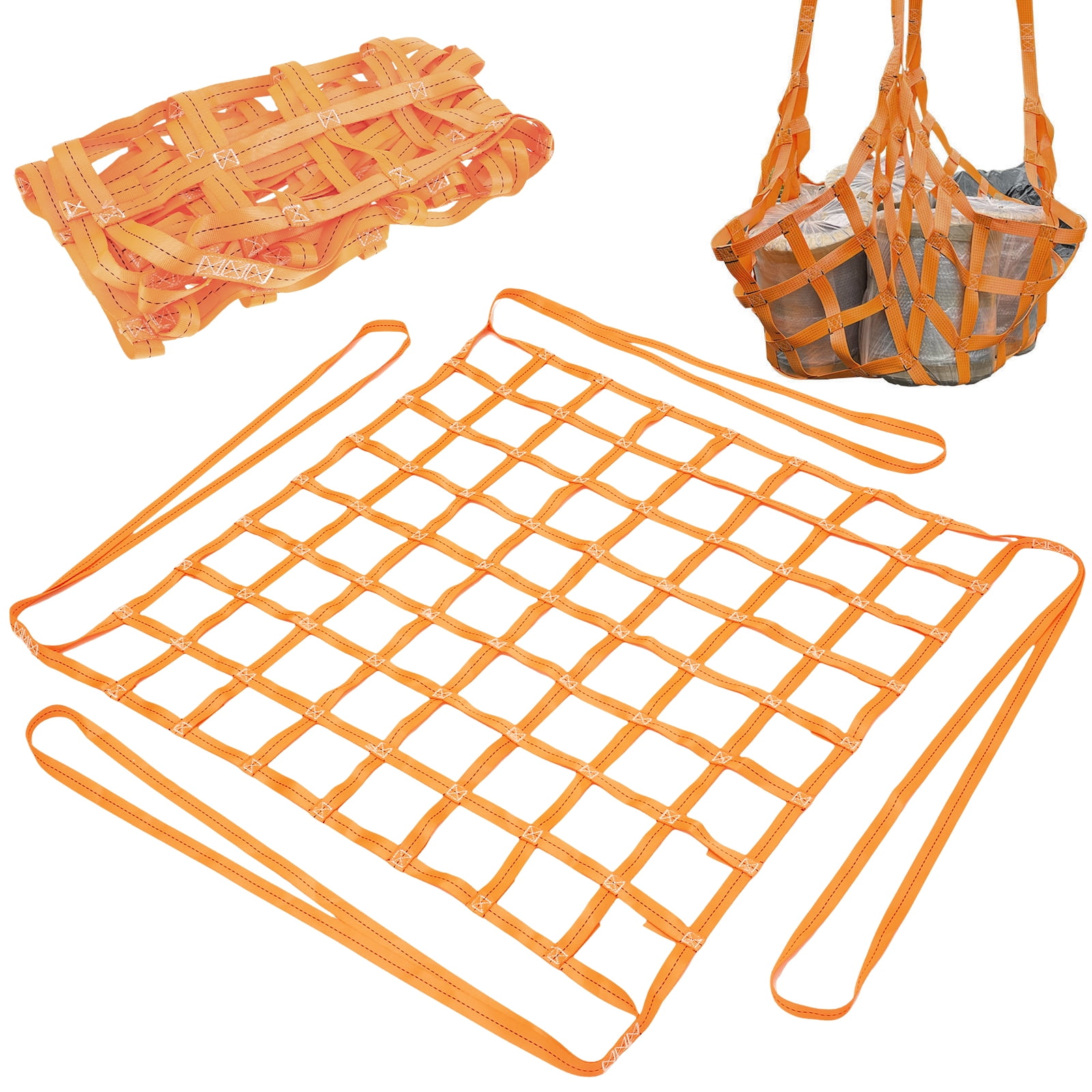 Adifare Cargo Net 1x1M Polyester Sling Hoisting Net 300 KG High Load