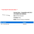 thumbnail image 2 of Vacuum Hose - Compatible with 2012 - 2016 BMW 328i N20B20A 2013 2014 2015, 2 of 2