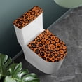 thumbnail image 2 of HELLHERO Pumpkin Pattern Cozy Polyester Fabric Bathroom Seat Covers, Fits All Toilet Shapes, Universal 17x21 Inches Soft, Reusable, 2 of 8