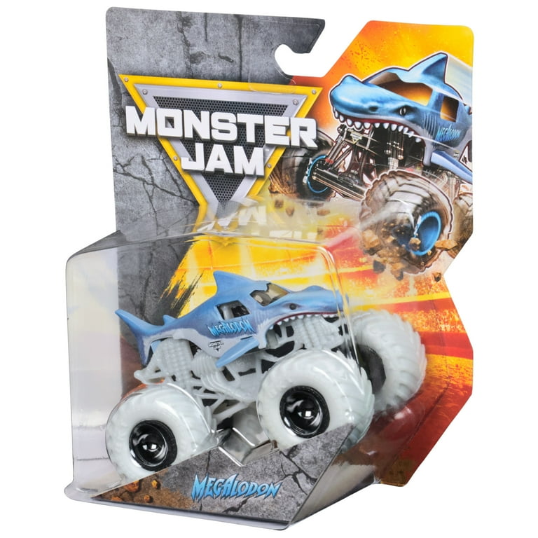 Monster Jam, Megalodon Monster Truck 1:64 Scale Die-Cast Vehicle