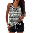 thumbnail image 2 of Tankini Bathing Suits for Women Tummy Control Two Piece Swimsuits Floral Print Swim Tank Top with Boy Shorts, 2 of 6