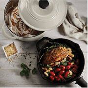 Tramontina 80131/039DS 3-Piece Kitchen Essentials Cast Iron Cookware Set, Latte