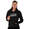 thumbnail image 4 of Sarcastic Attitude Selective Listener Unisex Plus Fleece Graphic Hoodie Brisco Brands 2X, 4 of 5