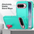 thumbnail image 3 of for Google Pixel 9 Case, Google Pixel 9 Phone Case with Built in Kickstand, Shockproof/Dustproof/Drop Proof Heavy Duty Military-Grade Rugged Protective Étui for Google Pixel 9, Green, 3 of 9