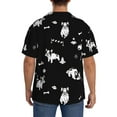 thumbnail image 7 of PAYOHTO French Bulldog Playing with Bone Ball Mens Hawaiian Casual Short-sleeved Shirt Tropical Summer Beach Button Down Shirts, 7 of 7