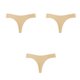 thumbnail image 1 of Gibobby Calzoncillos para mujeres sexy Paquete de 3 ropa interior deportiva y de fitness informal sin costuras de talle bajo sexy de color sólido para mujer(Beige,XL), 1 of 4