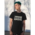 thumbnail image 2 of Teenage Daughter Survivor T-Shirt Men -Smartprints Designs, Male 4X-Large, 2 of 4