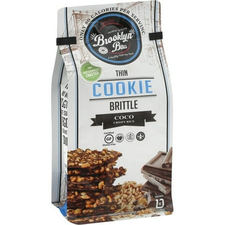 Brooklyn Bites Kosher Thin Cookie Brittle Coco Crispy Rice - 6 Oz
