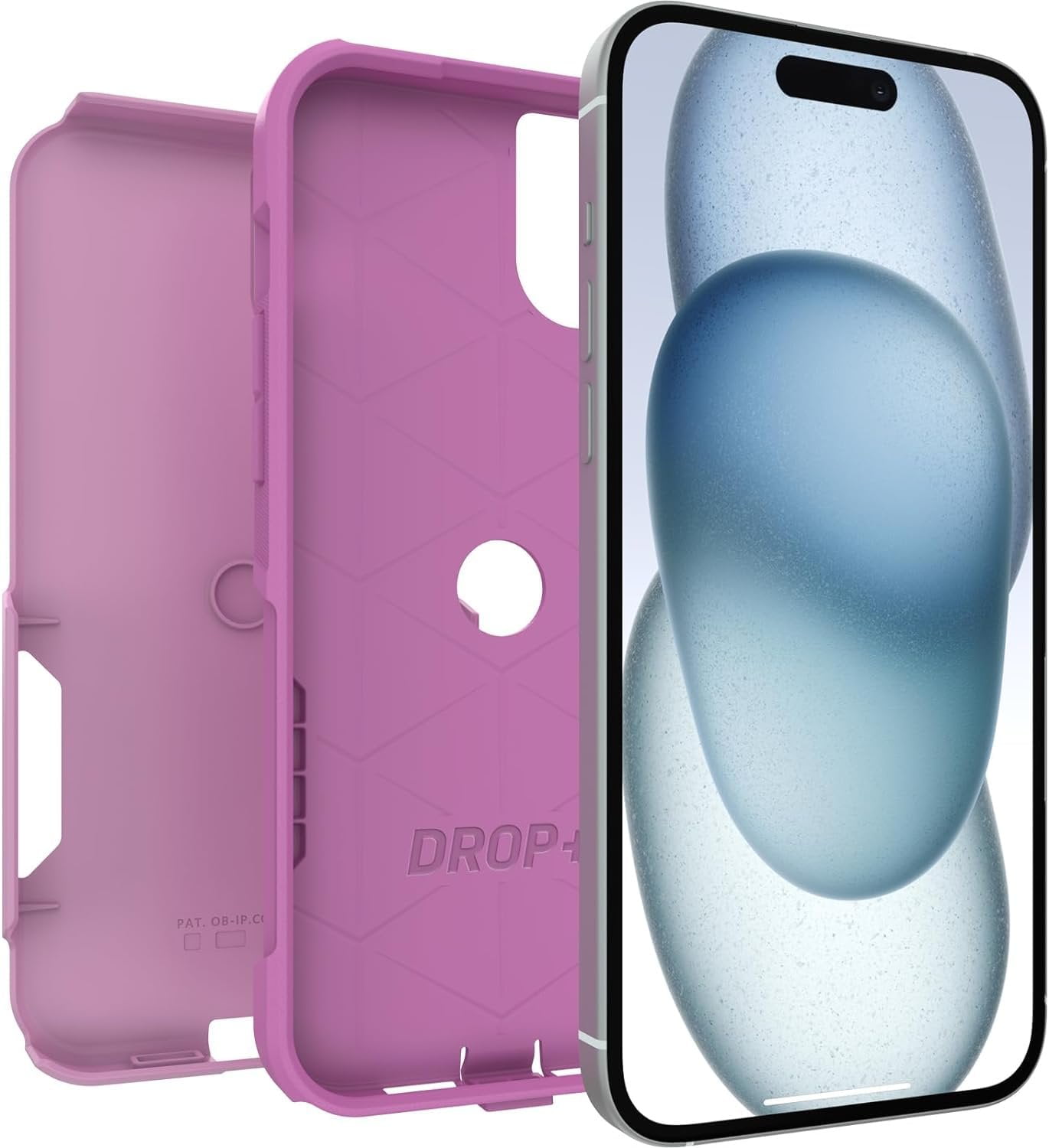 OtterBox Port Protection Slim Case for iPhone 15 Plus/14 Plus, Run Wildflower Pink