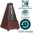 thumbnail image 3 of GLEAM Metronome - Mechanical for Musicians with Free Bag (Teak), 3 of 6