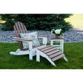 thumbnail image 5 of DuroGreen Folding Adirondack Chair With Ottoman and Side Table, Made With All-Weather Tangent Lumber, Oversized, High End Patio Furniture for Porch, Lawn, Deck, No Maintenance, , Lime Green, 5 of 8