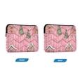 thumbnail image 7 of FORMRS 13"-13.3" Laptop Sleeve Protective Case Soft Carrying Quilted Computer Bag Cover, Pink Gingerbread House, 7 of 7