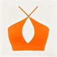 thumbnail image 4 of Noric Women's Halter Tank Top Sleeveless Crisscross Cut Out Summer Crop Top Casual Going Out Vacation Beach Cami, 4 of 6