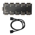 thumbnail image 4 of Simple Operation PC RGB Hub, Practical Motherboard RGB Hub, 10-channel PCB For PC Desktop Computer Motherboard, 4 of 8