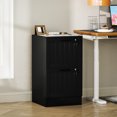 thumbnail image 2 of HOMCOM 2 Drawer File Cabinet with Lock Filing Cabinet for A4 Letter Black, 2 of 10