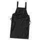 thumbnail image 2 of Delantal de lino con babero de bolsillo, delantal de floristería, delantal informal de cocina para el hogar, delantal suave para barbacoa, Negro, 2 of 9