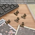 thumbnail image 5 of Unique Bargains Metal Hinge Clip Clamp 22mm Small Binder Clips Bronze, 40 Pack, 5 of 5