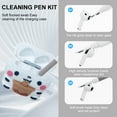 thumbnail image 2 of [1 Pack]Cute Protective Case for AirPods 4 (2024), 3D Cartoon Design Silicone Case Cute Accessory with Keychain/Cleaning Kit (White), 2 of 5