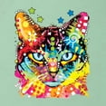thumbnail image 5 of Wild Bobby Dean Russo Colorful Blue Eyes Cat Cat Lover Women Racerback Tank Top, Mint, X-Large, 5 of 5