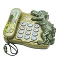 thumbnail image 1 of Green Dinosaur Telephone Toy With Letter Number Learning Interactive Pretend Play Phone For Kids Parent Child Communication Educational Toy Size 1.96X2.16 Inches Weight 0.42Lb, 1 of 8
