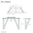 thumbnail image 6 of Annecy Vanity Legs Matte White, 6 of 6