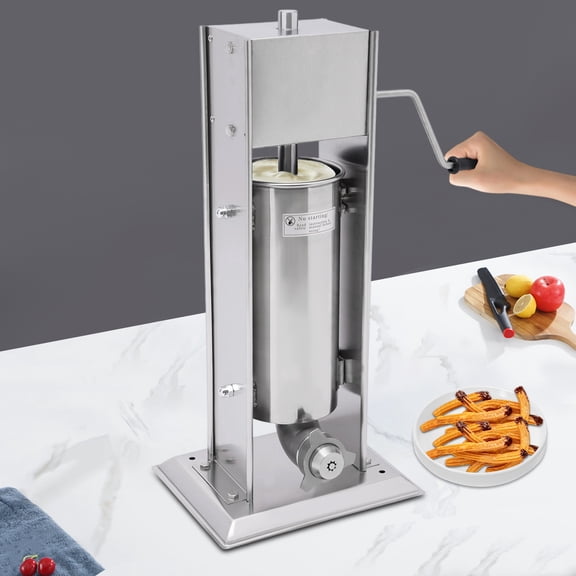 Vintoro 5L Manual Churros Maker, churros maker with 6 different shapes dies, Dual Dilling Rate System