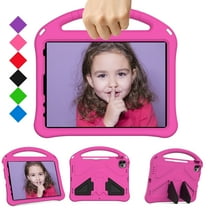 SaniMore Kids Case for iPad 10th Generation 2022, iPad 10.9" 2022 Case with Pencil Holder, Shock Proof Light Weight Convertible Handle Stand Kids Shell Case for Apple iPad 10 2022, Rose