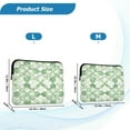 thumbnail image 7 of Iauyy（M)13.4 inch Laptop Sleeve,Shockproof Durable Computer Carrying laptop Bag，Slim Cover for 13.4-14 inch HP Dell Lenovo Asus Notebook,Green Liquid Petals, 7 of 7