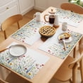 thumbnail image 5 of Placemat Set of 6 Flower Field Placemats for Dining Table Watercolor Wildflower Washable Table Mats for Kitchen and Party Decor Indoor & Outdoor Use, 5 of 8