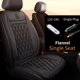 thumbnail image 1 of Funda de asiento de coche con calefacción de 12-24v, calentador rápido de 30 pulgadas, Protector de asiento de coche con calefacción de franela de 25W, 1 of 4