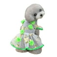 thumbnail image 2 of Visland Puppy Dress Breathable Comfy Net Yarn Pretty Floral Dog Princess Dress for Summer, 2 of 8