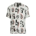 thumbnail image 5 of Friday the 13th Men’s and Big Men’s Mask Scribble Button Front Shirt with Short Sleeves, Sizes S-3XL, 5 of 5